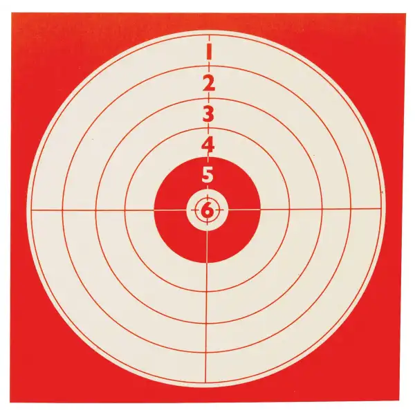 Cibles 14 x 14 couleur rouge pour tir sportif 100 unités