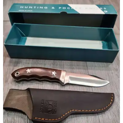 Poignard couteau de chasse dans son coffret avec son étui