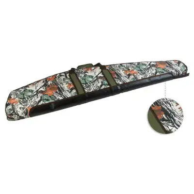 Etui carabine CAMO feuillage matelassage alvéolé long 125 cm