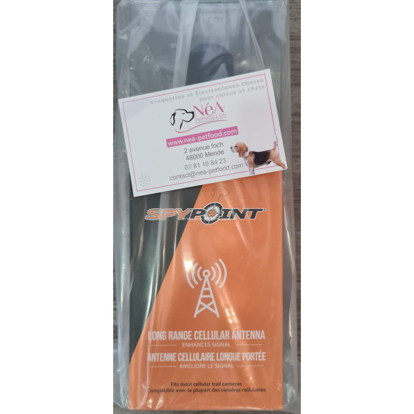 Antenne omnidirectionnelle externe cellulaire longue portée Spypoint afin d'amplifier le signal