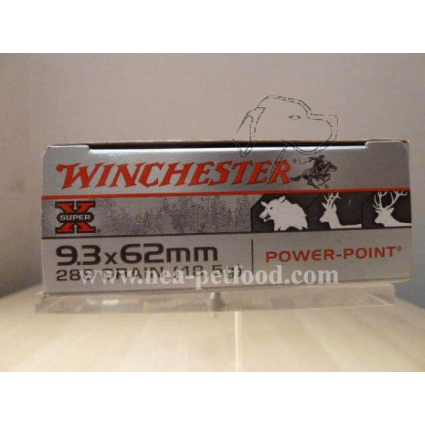 1XWINCHESTER 9.3X62 SUPER X POWER POINT 286 GRAINS LIVRAISON GRATUITE