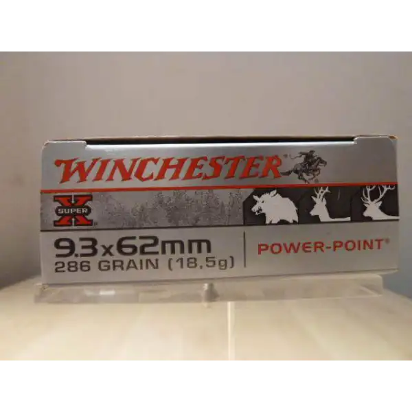 MUNITIONS WINCHESTER SUPER-X POWER-POINT 9,3×62 R 286 GR – Puissance légendaire pour la grande chasse