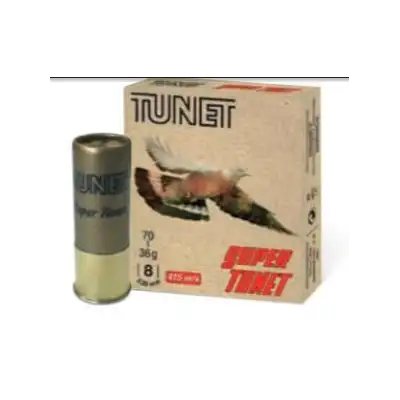 CARTOUCHES TUNET SUPER TUNET CALIBRE 12 – Plomb n°2 Bourre à Jupe