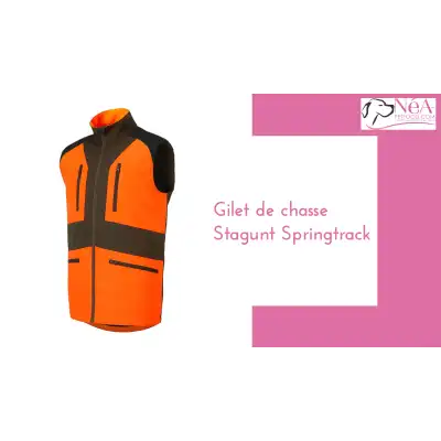 GILET DE CHASSE SPRINGTRACK 2 STAGUNT BLAZE – Taille 2XL