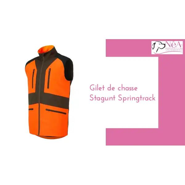 GILET DE CHASSE SPRINGTRACK 2 STAGUNT BLAZE – Taille 2XL