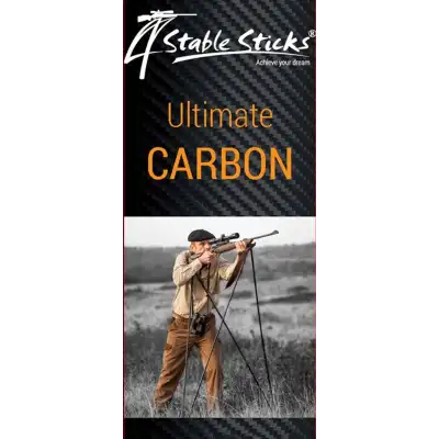 CANNE DE TIR 4 STABLE STICKS ULTIMATE CARBON, Canne de pirsh Ultimate Carbon