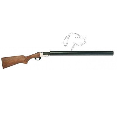 Investarm calibre 410 silencieux, fusil monocoup silencieux intégré calibre 410 chambré 76