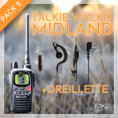 MIDLAND G9 PRO NOIR version export 5W boosté avec oreillette