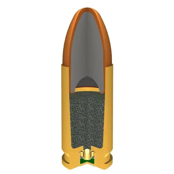 Munitions Winchester 9 mm Luger FMJ 124 gr – 2 boîtes de 50 cartouches