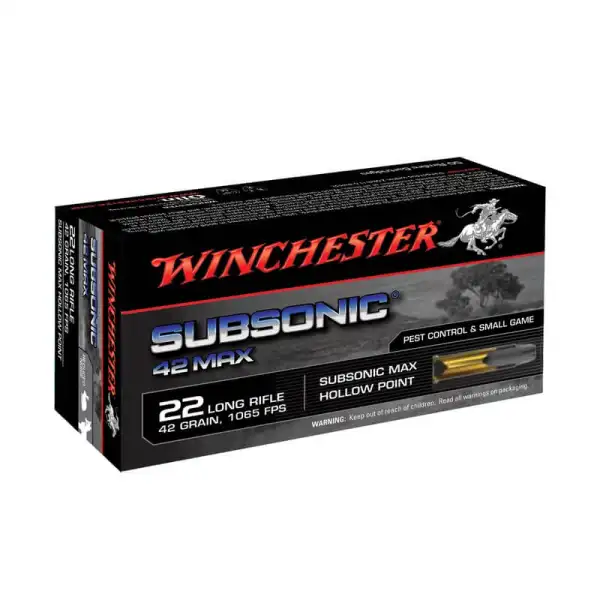 WINCHESTER SUBSONIC 42GR / 50-SUB MUNITIONS 22 LR