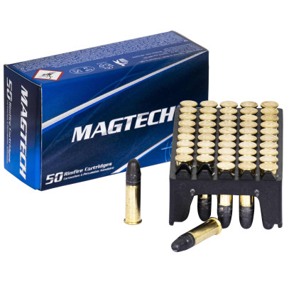 Lot 100 balles Magtech .22LR 40 gr – 2 boîtes de 50 cartouches Lot 100 balles Magtech .22LR 40 gr – 2 boîtes de 50 cartouches