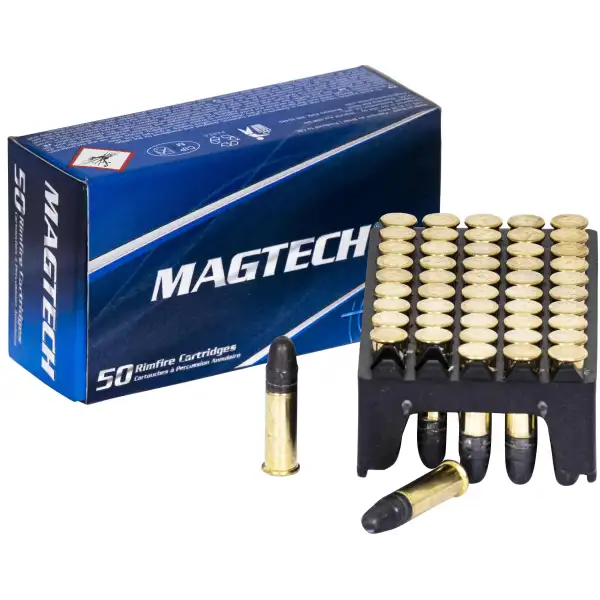 Lot 250 balles Magtech .22LR 40 gr – 5 boîtes de 50 cartouches
