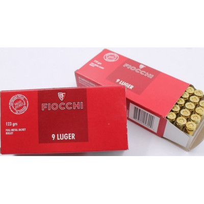 500 munitions Fiocchi 9mm 124 gr FMJ précision et fiabilité