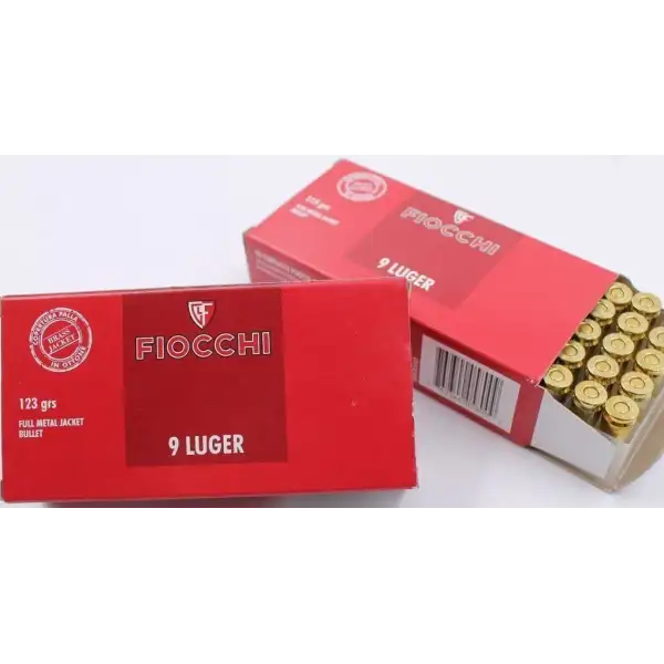 500 munitions Fiocchi 9mm 124 gr FMJ précision et fiabilité