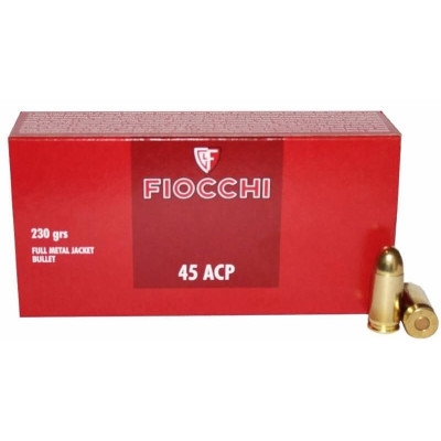 2XCartouches Fiocchi Classique C/.45 ACP FMJ 230 Grains LIV GRATIS
