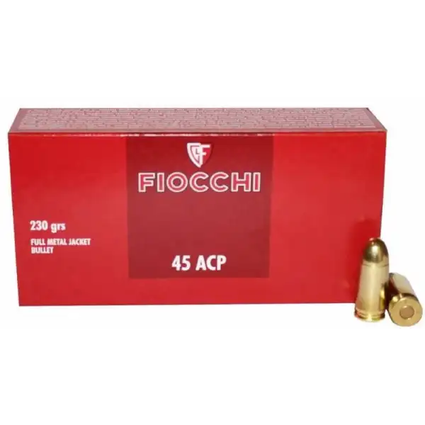 Boîte de 50 cartouches Fiocchi Classique .45 ACP FMJ 230 grains