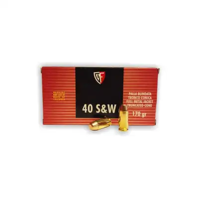 2X50 MUNITIONS FIOCCHI CAL 40 S&W 170GR FMJTC CART FIOCCHI C/40 SW FMJTC 170 GR