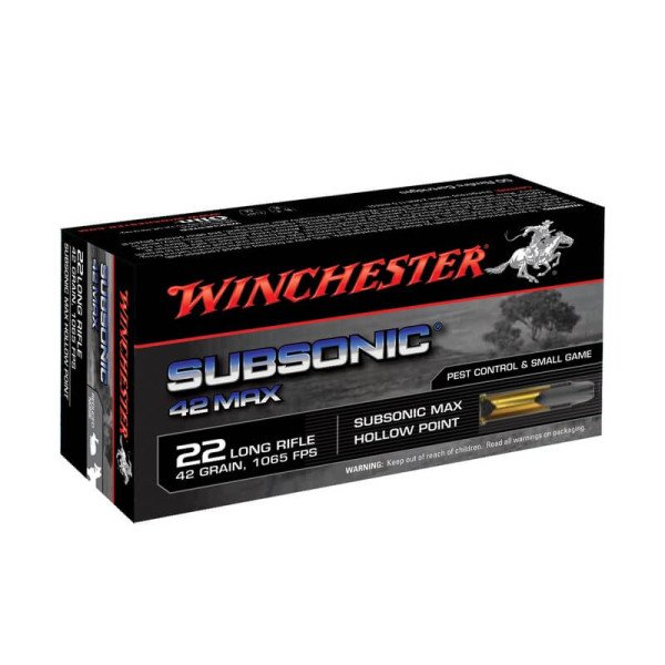 22LR 5x50 WINCHESTER SUBSONIC 42GR HP CW22SUB42 LIV GRATIS