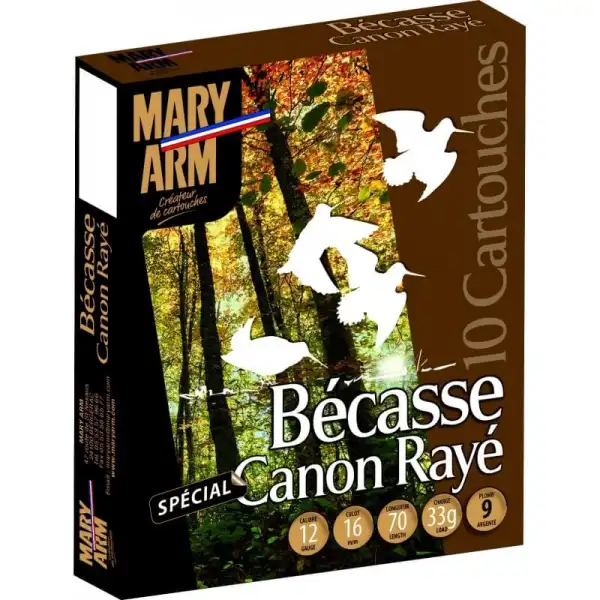 MARYARM BECASSE CANON RAYE CAL12 2 boites de 10