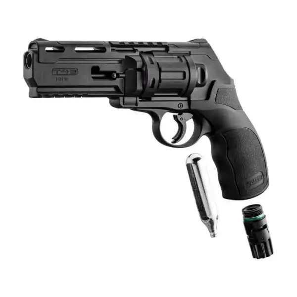 T4E HDR50 cal.50 11J avec 100 billes, 5 cartouches CO2 mallette