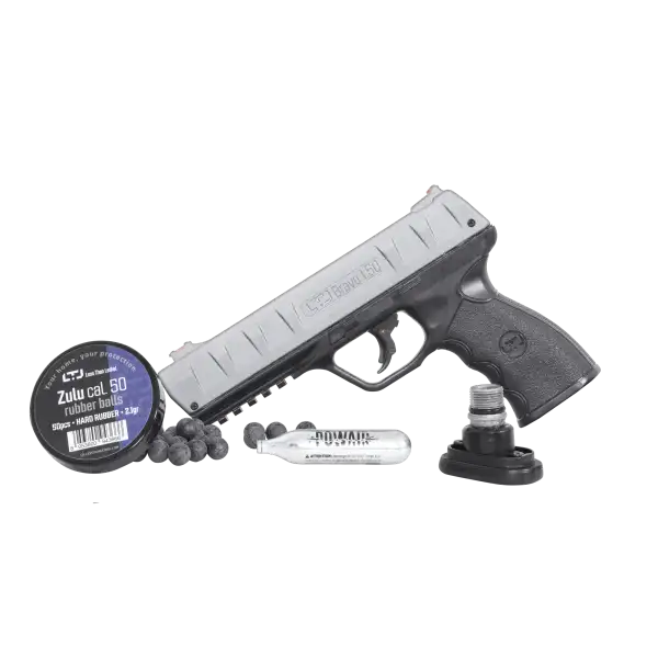 PISTOLET LTL BRAVO CO2 CAL 50 le seul de sa catégorie avec une culasse en métal