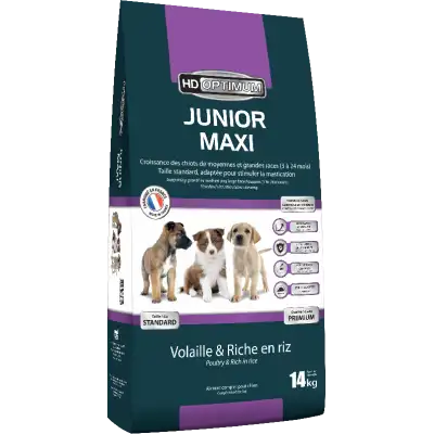 HD OPTIMUM – ADULT JUNIOR, Croissance des chiots de moyennes et grandes races (3 à 18 mois)