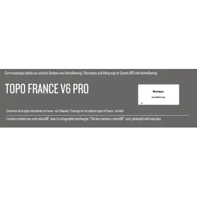 Carte TOPO France V6 Pro Sud-Est Garmin officielle
