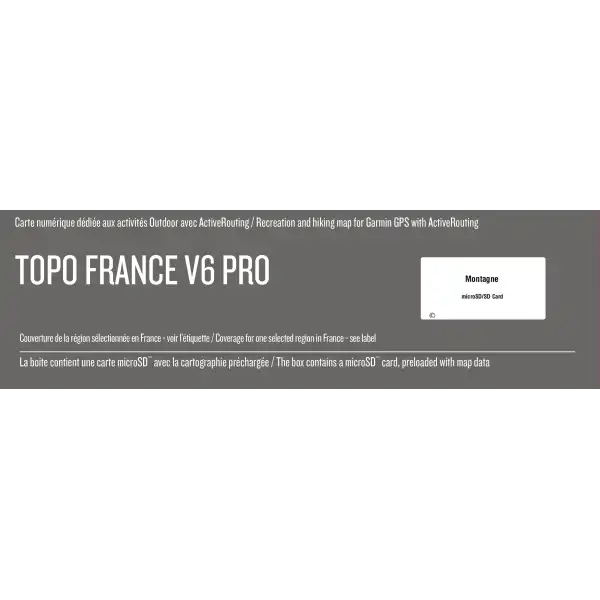 Carte TOPO France V6 Pro Sud-Ouest Garmin officielle