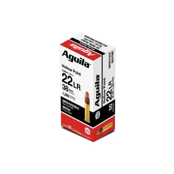 22LR AGUILA HAUTE VITESSE HOLLOW POINT 38GR LIV OFFERTE
