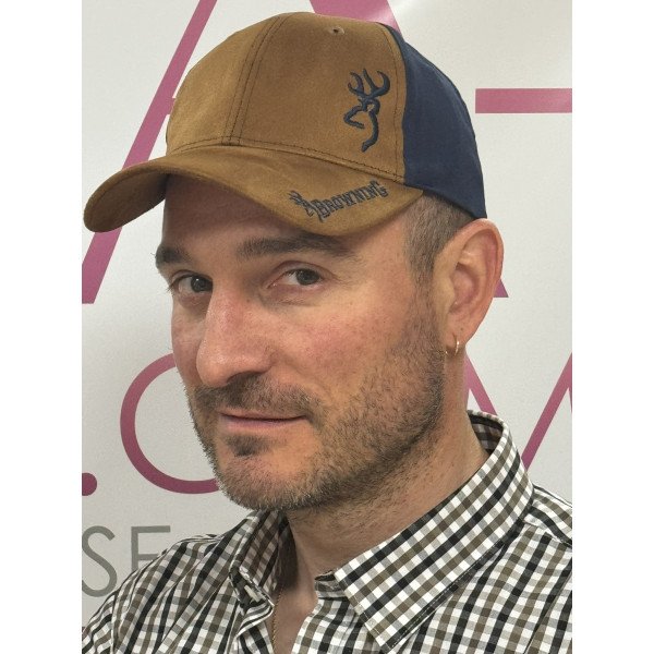 Casquette Browning modèle Sean Navy/Brown LIV GRATIS