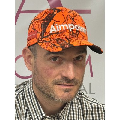Casquette Orange Fluo Aimpoint New 2024 – Visibilité et confort pour vos sorties