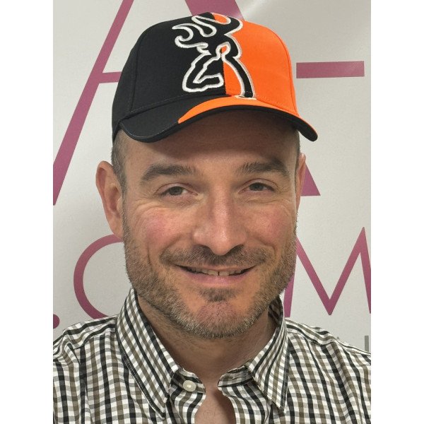 Casquette de chasse Browning Half Blaze noire et orange LIV GRATIS