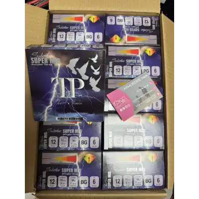 Cartouches Tunet TP Super Migration plomb N°6 34g calibre 12