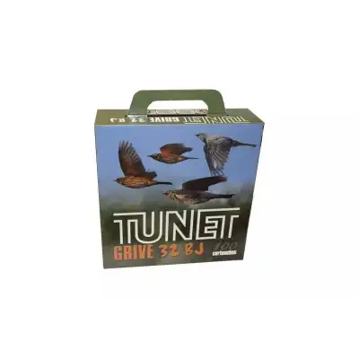 Cartouches de chasse Tunet GRIVE PACK 100 Calibre 12 Bourre à Jupe Plomb 7.5 et 9 LIV GRATIS
