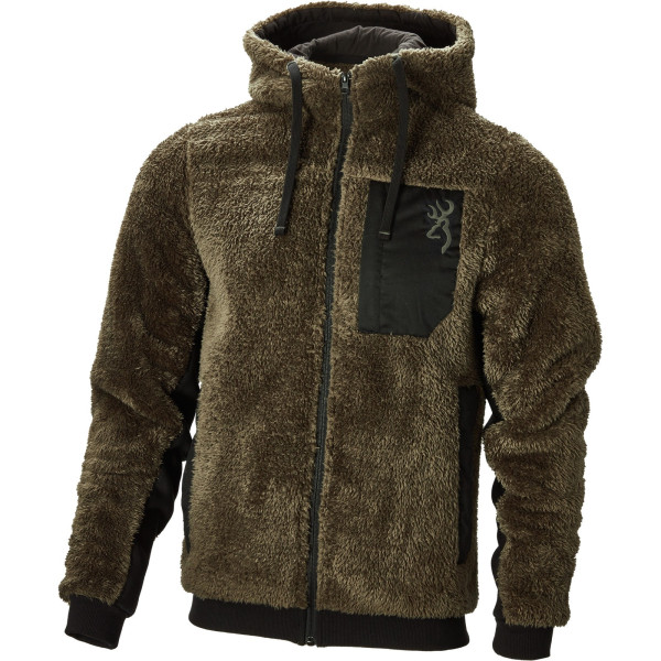 BROWNING SNAPSHOT HOODIE WARM SHERPA GREEN – STYLE, CHALEUR ET CONFORT