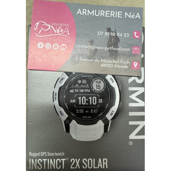 NEW Garmin Instinct 2X Solar Compatible avec les centrales ALPHA LIV GRATIS