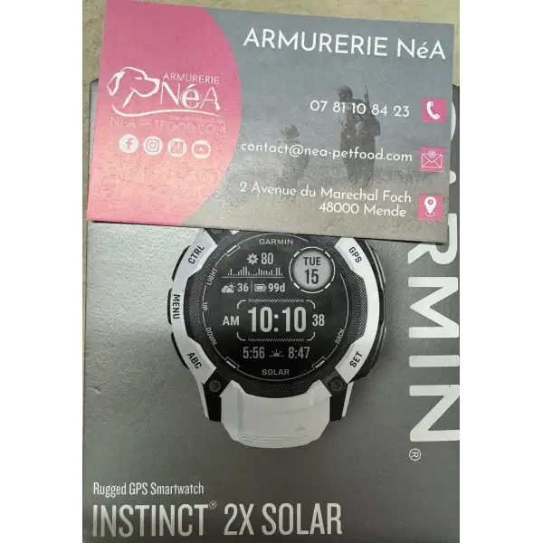 NEW Garmin Instinct 2X Solar Compatible avec les centrales ALPHA LIV GRATIS