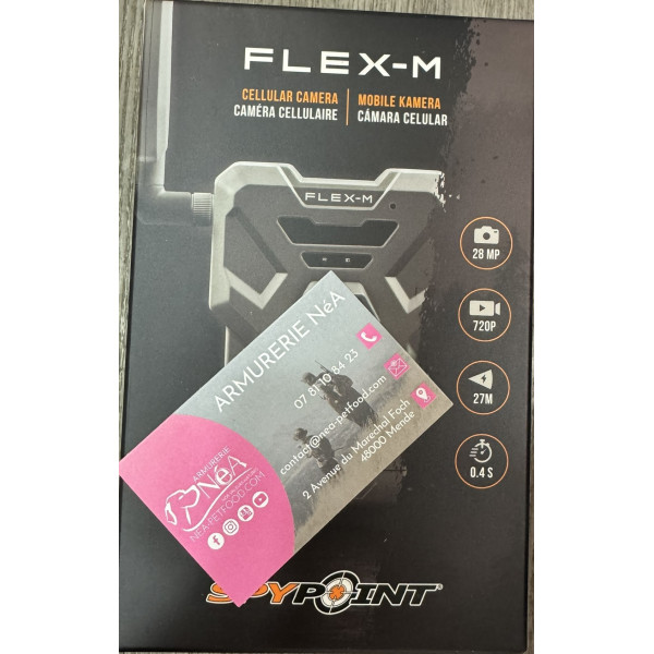 Spypoint Flex M avec Carte SD, Antenne 4G et Casquette