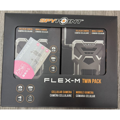 Caméra De Chasse Spypoint Flex-M Twin Pack soit 2 FLEX-M + 2 Casquettes SPYPOINT