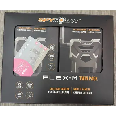 Caméra De Chasse Spypoint Flex-M Twin Pack soit 2 FLEX-M + 2 Casquettes SPYPOINT