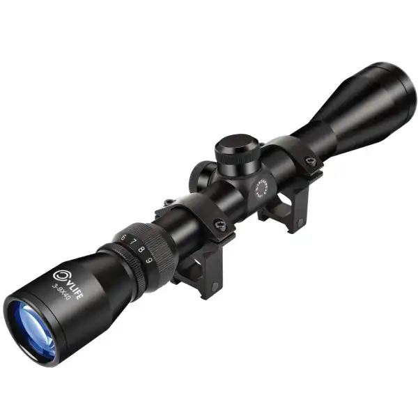 LUNETTE 3-9X40 NETTE, CLAIRE ET LUMINEUSE AVEC MONTAGE RAIL DE 20 MM