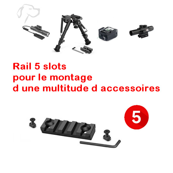 Rail Picatinny M-LOK 3 SOLTS