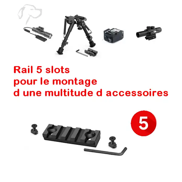 Rail Picatinny M-LOK 3 SOLTS