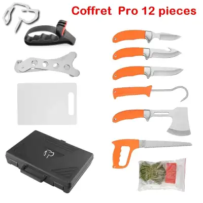 SET DE COUTEAUX DE DÉPEÇAGE PROFESSIONNEL SPÉCIAL CHASSE ET BOUCHERIE SET DE COUTEAUX DE DÉPEÇAGE PROFESSIONNEL SPÉCIAL CHASSE ET BOUCHERIE