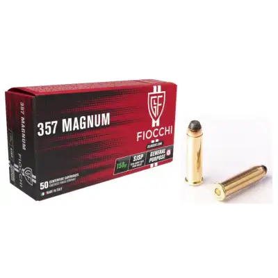 Cartouche Fiocchi 357 MAG Semi Jacket Soft Point 158 gr