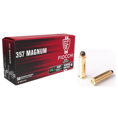 Cartouche Fiocchi 357 MAG Semi Jacket Soft Point 158 gr