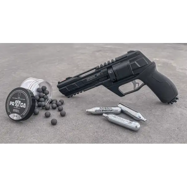REVOLVER CP300 C50 – 13 JOULES AVEC 10 CO₂ ET 50 BILLES
