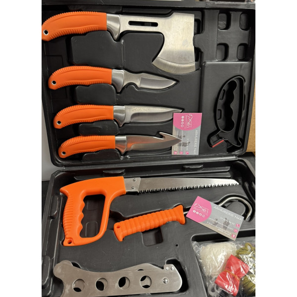 Set de Couteaux de Dépeçage Professionnel Spécial Chasse et Boucherie