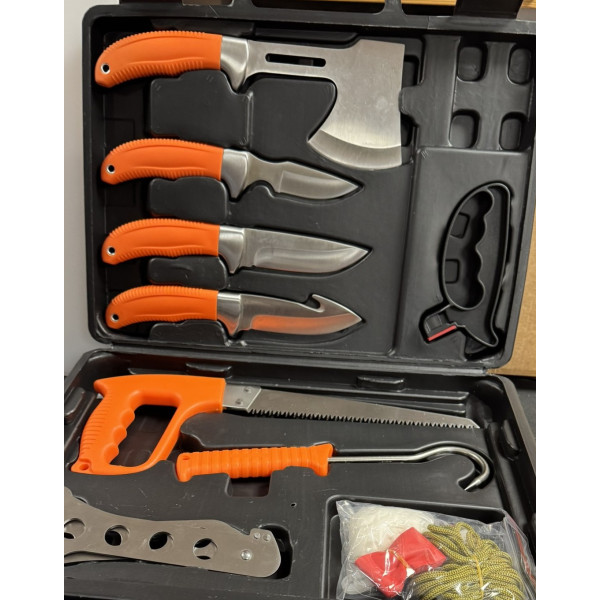 Set de Couteaux de Dépeçage Professionnel Spécial Chasse et Boucherie