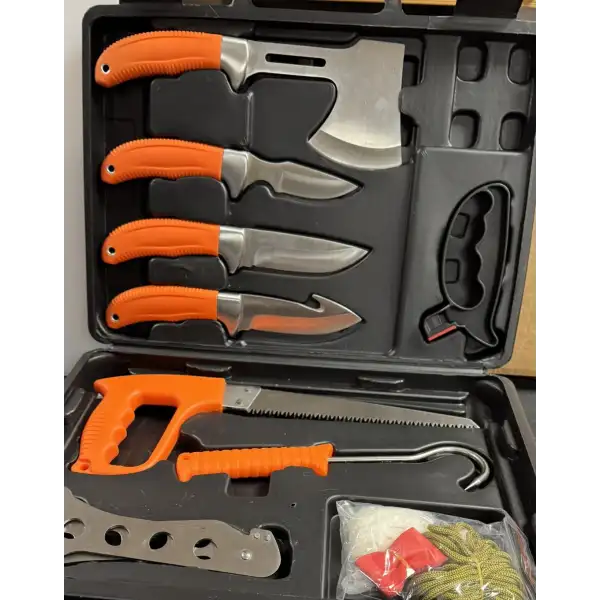 Set de Couteaux de Dépeçage Professionnel Spécial Chasse et Boucherie